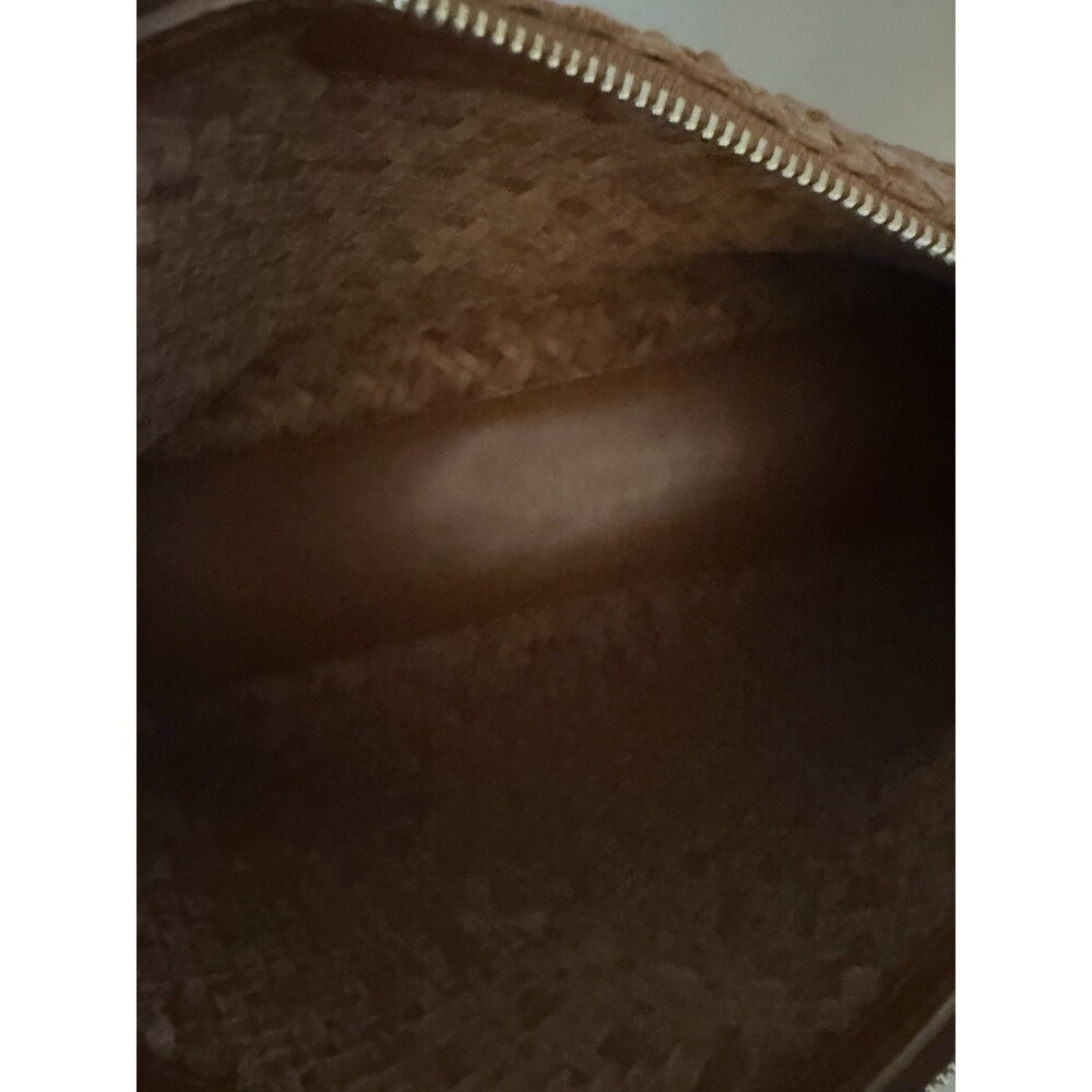 Madewell The Signature Woven Zip Top Shoulder Bag Woven Handbag Burnt Siena - Picture 11 of 12